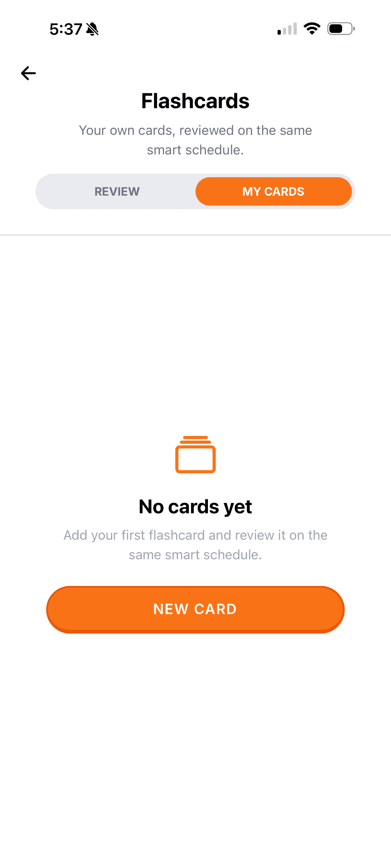 My Cards, your deck