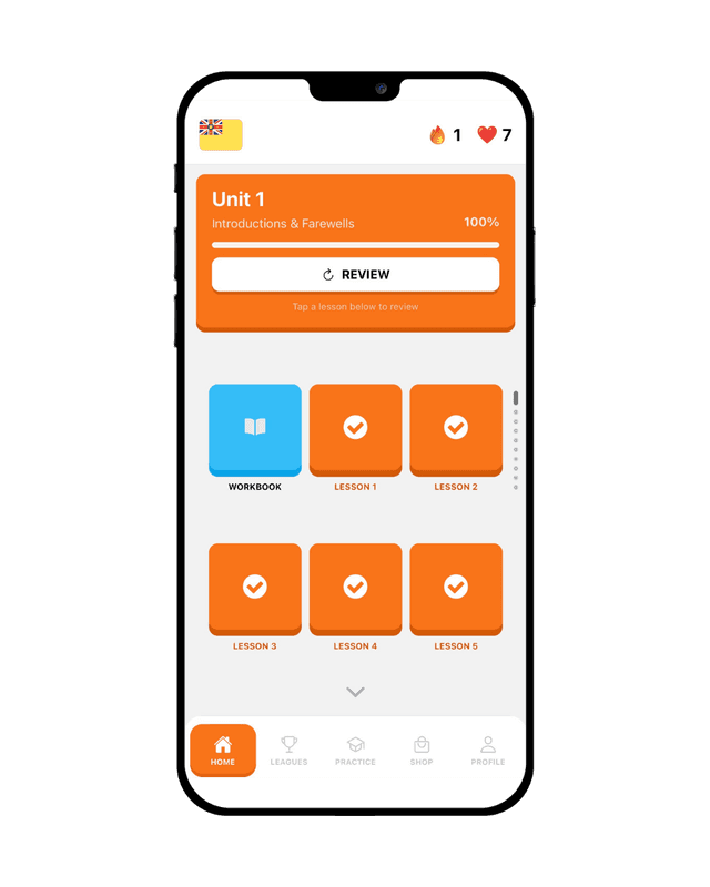 Asalei home screen