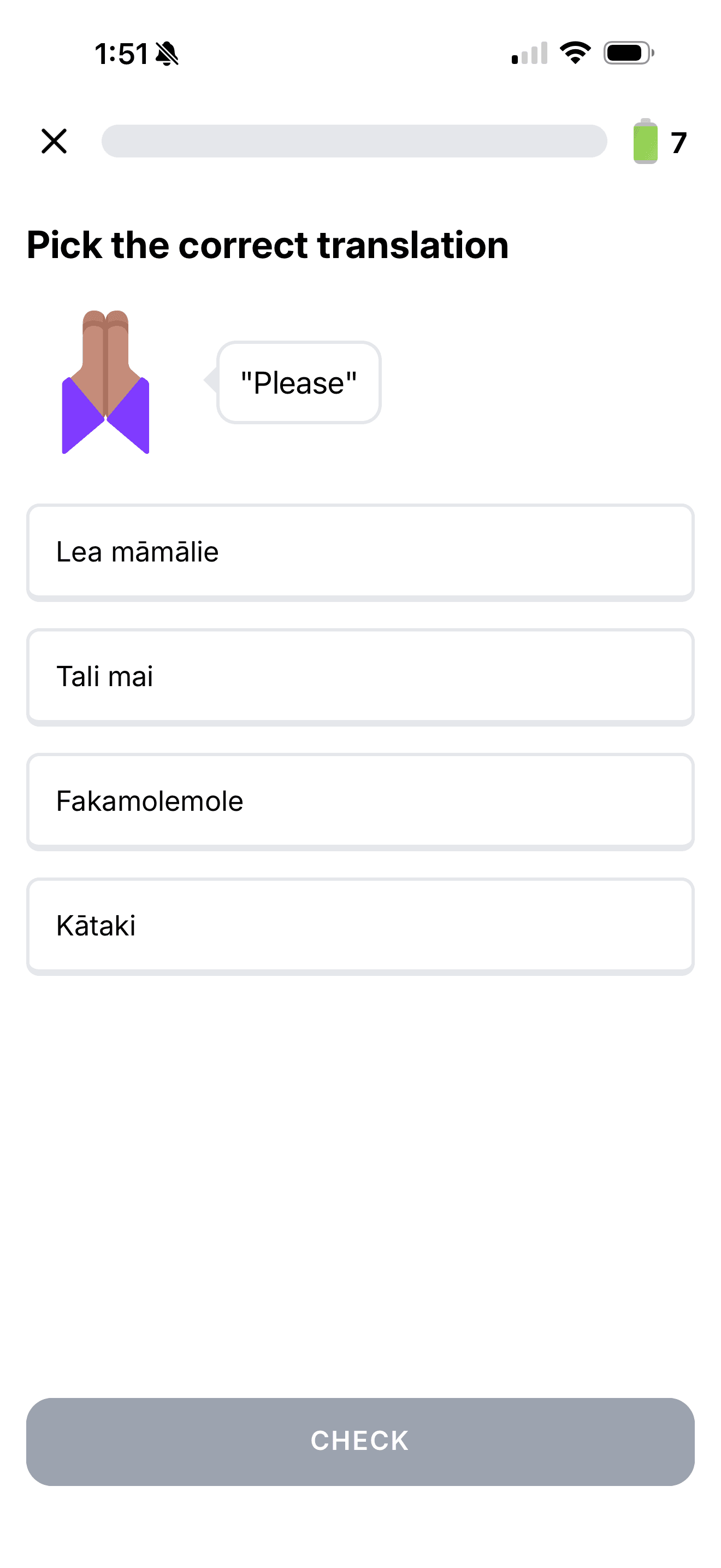 Tongan app screenshot