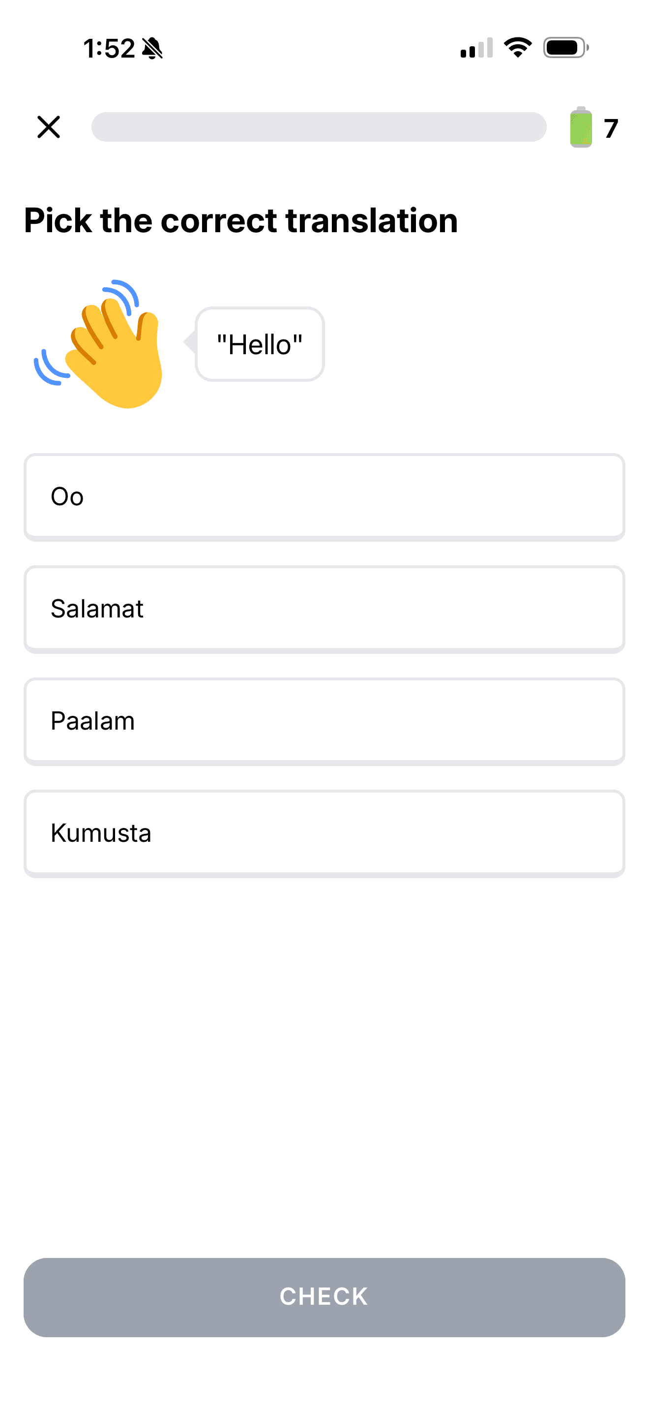 Filipino app screenshot