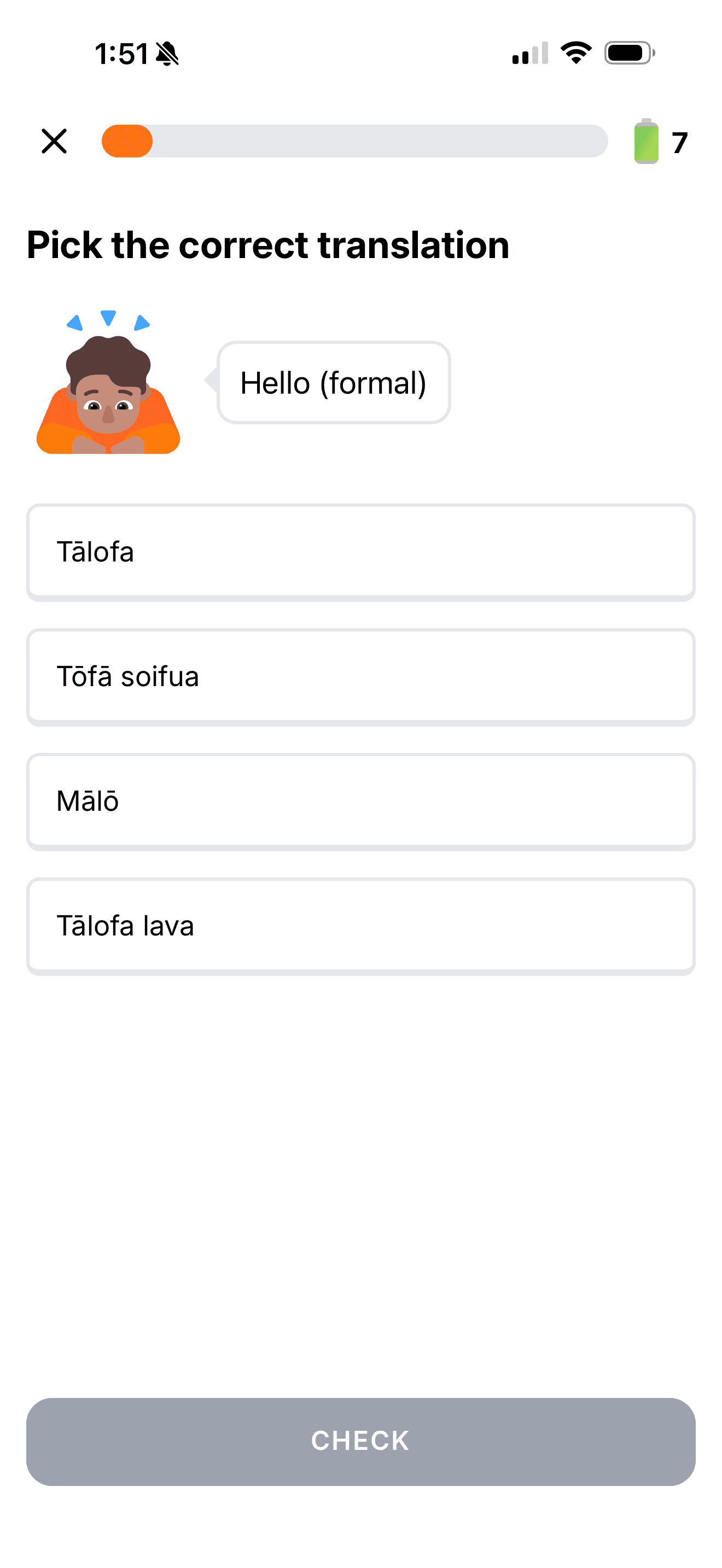 Samoan app screenshot